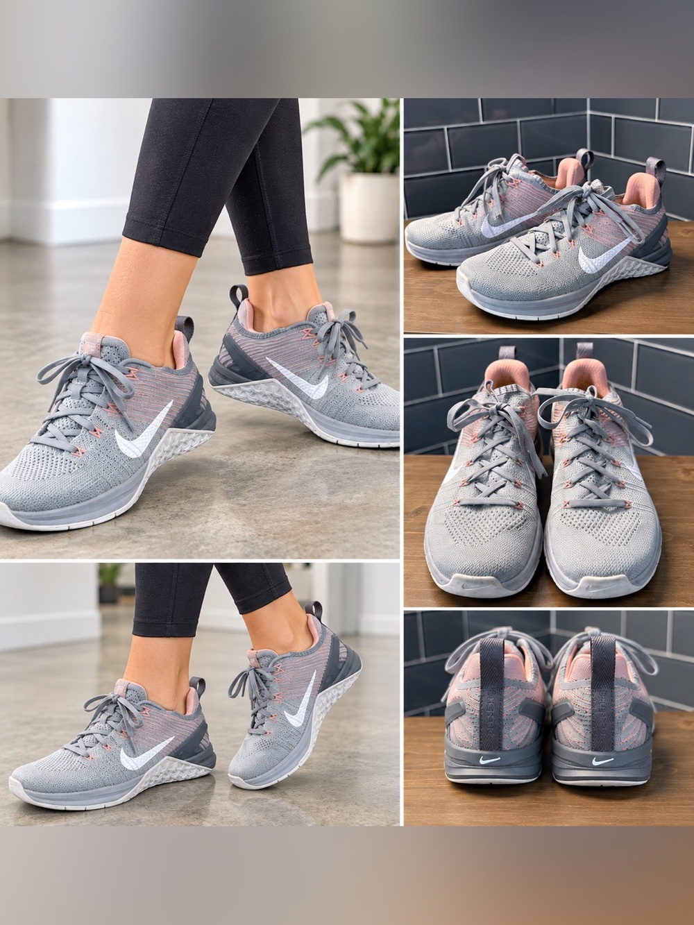 Nike Metcon Women’s Training Shoes Gray Pink